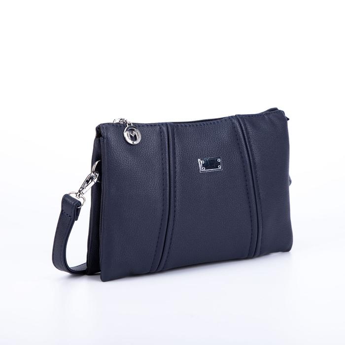 Сумка женская, 2 отдела на молнии, наружный карман, длинный ремень, цвет синий
Сумка женская, 2 отдела на молнии, наружный карман, длинный ремень, цвет синий