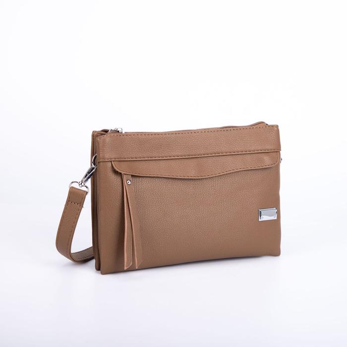 Сумка женская, 2 отдела на молнии, наружный карман, длинный ремень, цвет светло-коричневый
Сумка женская, 2 отдела на молнии, наружный карман, длинный ремень, цвет светло-коричневый