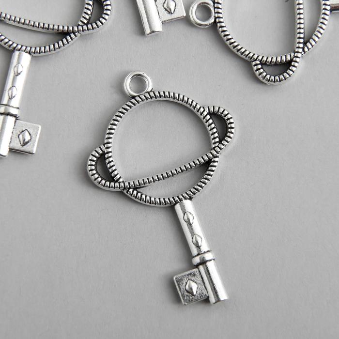 Декор для творчества металл "Ключ-планета" серебро 4,9х2,9 см
Декор для творчества металл "Ключ-планета" серебро 4,9х2,9 см