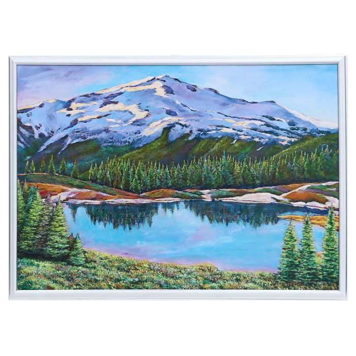 Картина "Озеро у подножья горы" 50х70(53х73) см
Картина "Озеро у подножья горы" 50х70(53х73) см