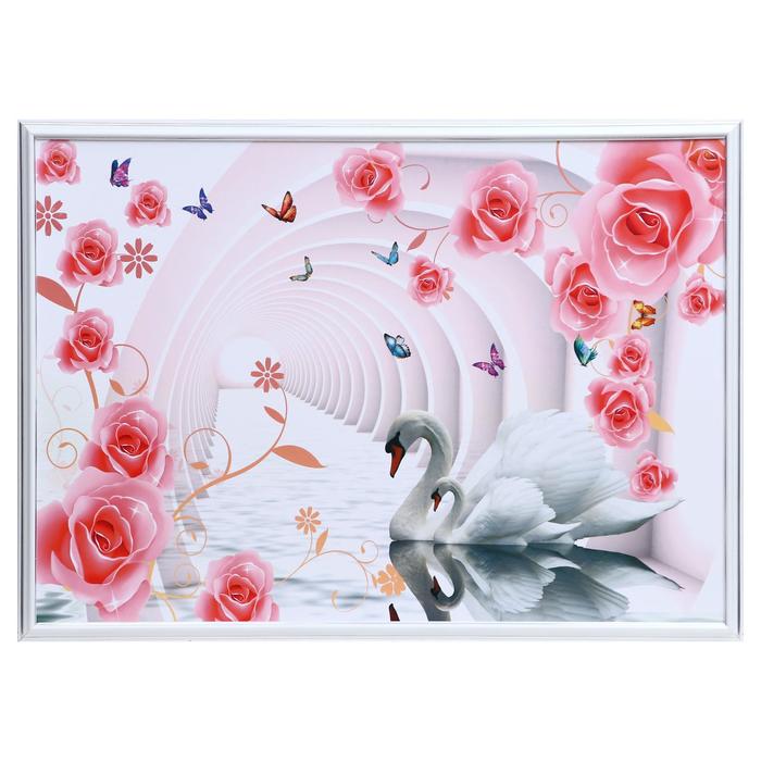 Картина "Лебеди в цветочной арке" 50х70(53х73) см
Картина "Лебеди в цветочной арке" 50х70(53х73) см