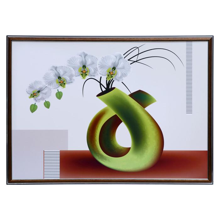Картина "Белая орхидея в вазе" 50х70(53х73) см
Картина "Белая орхидея в вазе" 50х70(53х73) см