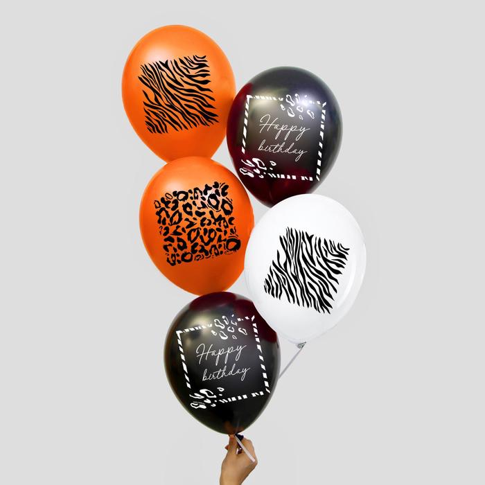 Шар латексный 12" «Животный принт» 5 шт.
Шар латексный 12" «Животный принт» 5 шт.