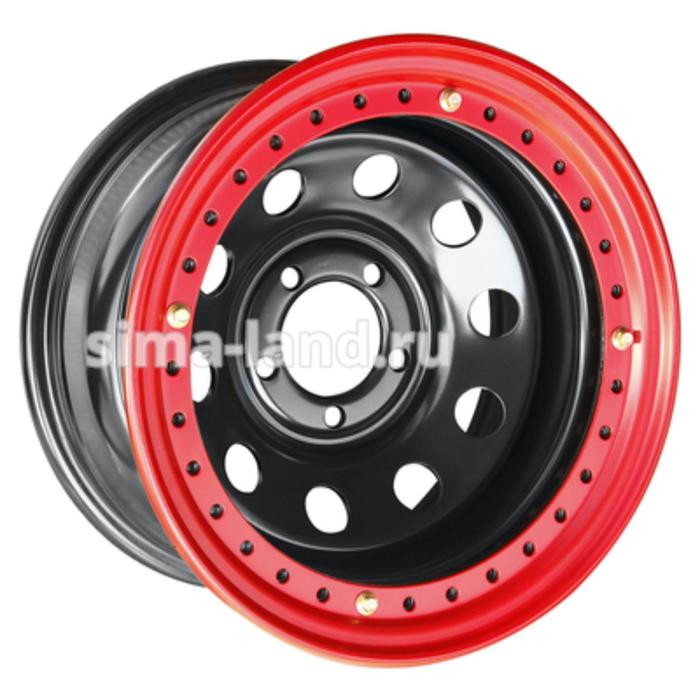 фото Диск штампованный jeep 8x15 5x114.3 et-19 d84 black c бедлоком orw (off road wheels)