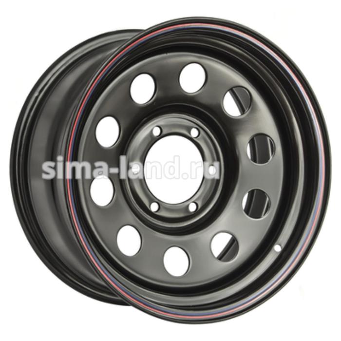 фото Диск штампованный nissan navara d40 3.0td 8x17 6x114.3 et-10 d66 black orw (off road wheels)