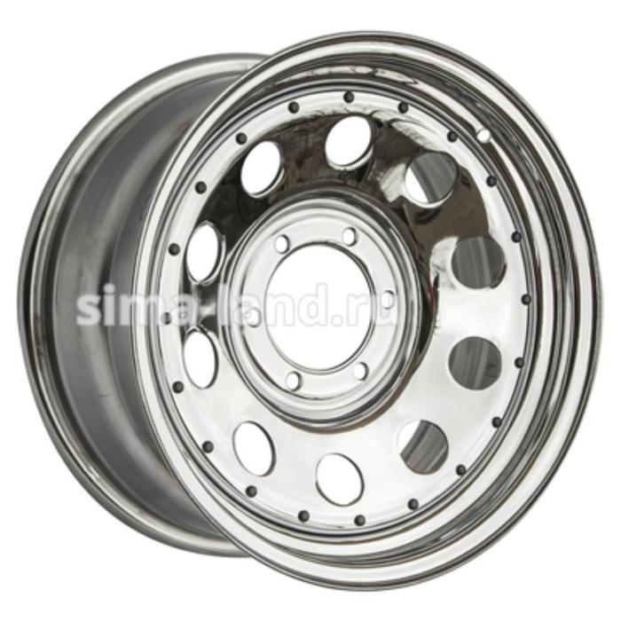 фото Диск штампованный toyota nissan mitsubishi l200 2005+ 8x16 6x139.7 et30 d110 chrome orw (off road wheels)