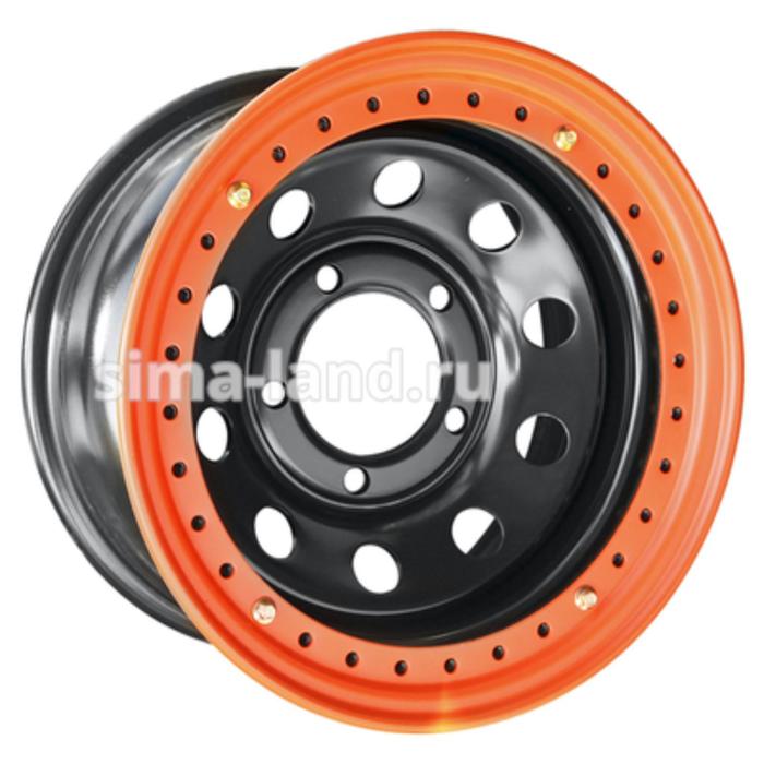 фото Диск штампованный toyota land cruiser100 8x16 5x150 et-3 d113 black c бедлоком orw (off road wheels)