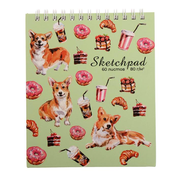 Скетчпад А6, 60 листов на гребне "Корги и сладости", обложка мелованный картон, матовая ламинация, блок 80 г/м2
Скетчпад А6, 60 листов на гребне "Корги и сладости", обложка мелованный картон, матовая ламинация, блок 80 г/м2