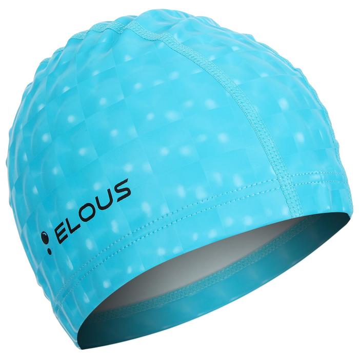 Шапочка для плавания Elous, с 3D эффектом, EL002, полиуретан, цвет голубой 
Шапочка для плавания Elous, с 3D эффектом, EL002, полиуретан, цвет голубой