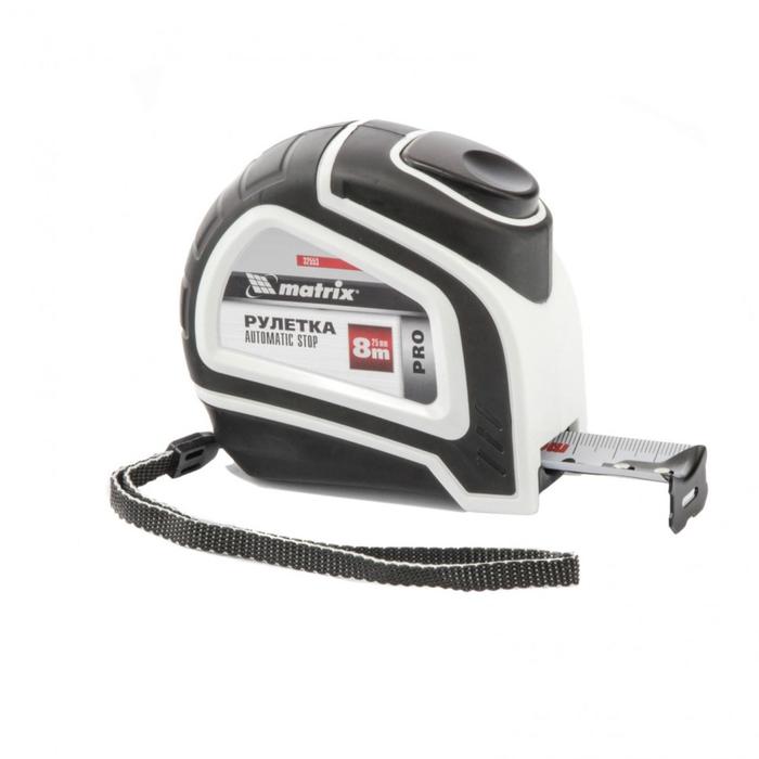 Рулетка MATRIX Autostop 32553, автоматическая фиксация, двухкомпонентный корпус, 8 м х 25 мм
Рулетка MATRIX Autostop 32553, автоматическая фиксация, двухкомпонентный корпус, 8 м х 25 мм
