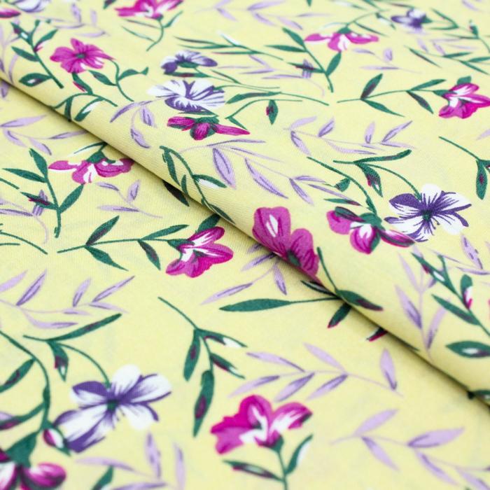 Ткань плательная, штапель набив, ширина 150 см, цвет светло-жёлтый
Ткань плательная, штапель набив, ширина 150 см, цвет светло-жёлтый