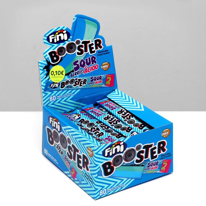 Жевательные конфеты FINI BOOSTER «Кислые ягоды», 10 г 
Жевательные конфеты FINI BOOSTER «Кислые ягоды», 10 г