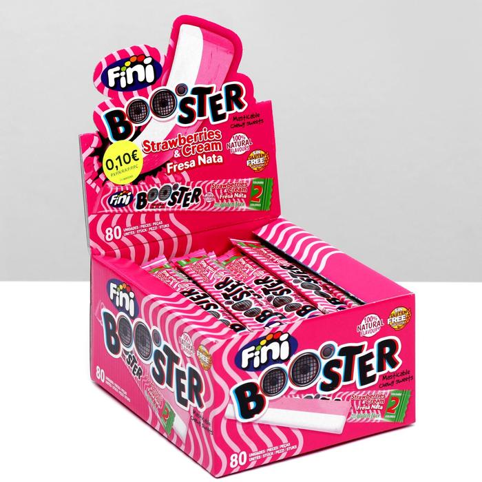 Жевательные конфеты FINI BOOSTER «Клубника со сливками», 10 г
Жевательные конфеты FINI BOOSTER «Клубника со сливками», 10 г