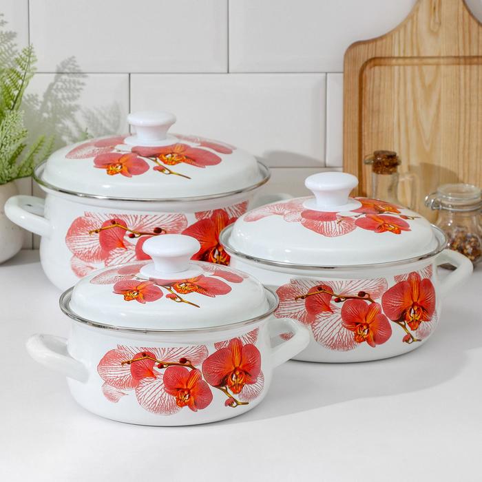 Набор кастрюль «Анжелина-1», 3 предмета:1,5 л, 2 л, 3 л, цвет белый
Набор кастрюль «Анжелина-1», 3 предмета:1,5 л, 2 л, 3 л, цвет белый