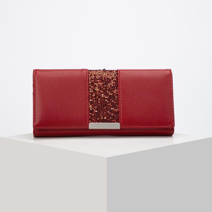 Кошелёк женский, 3 отдела на магните, цвет бордовый
Кошелёк женский, 3 отдела на магните, цвет бордовый