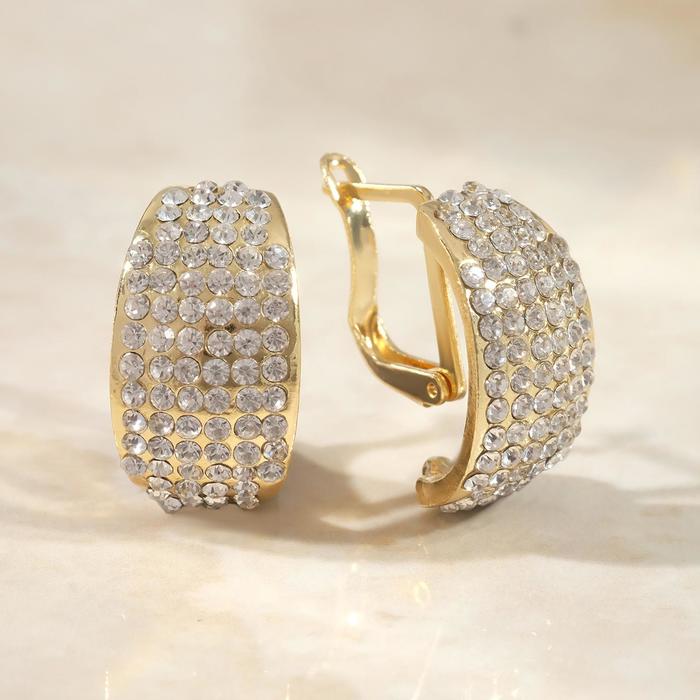 Серьги со стразами "Голливуд" 6 рядов, цвет белый в золоте
Серьги со стразами "Голливуд" 6 рядов, цвет белый в золоте