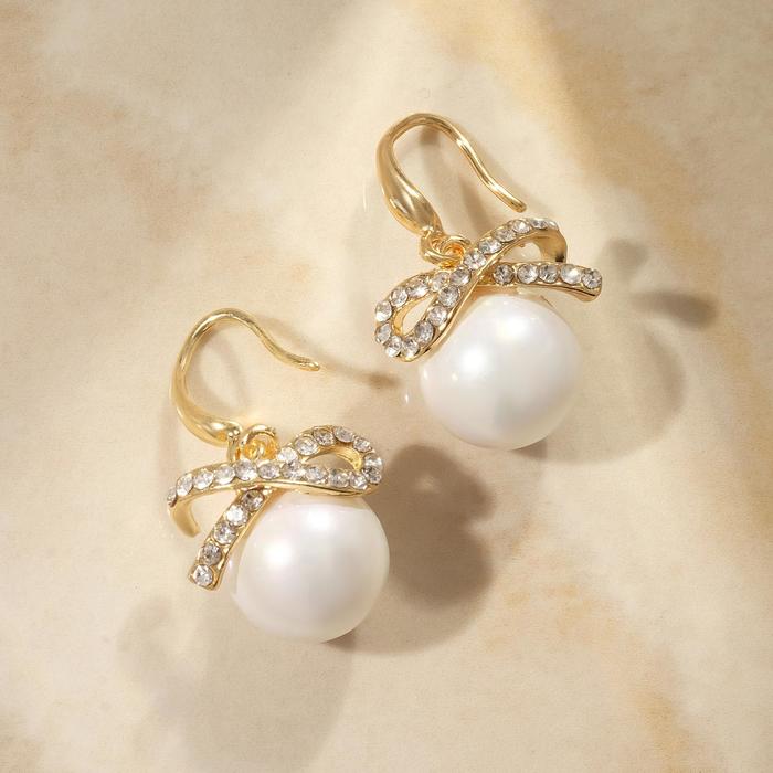 Серьги с жемчугом "Грейс" бесконечность, цвет белый в золоте
Серьги с жемчугом "Грейс" бесконечность, цвет белый в золоте