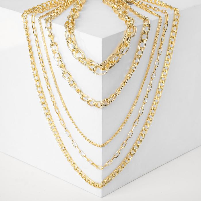 Колье "Цепь" веревки, цвет золото ,86см
Колье "Цепь" веревки, цвет золото ,86см