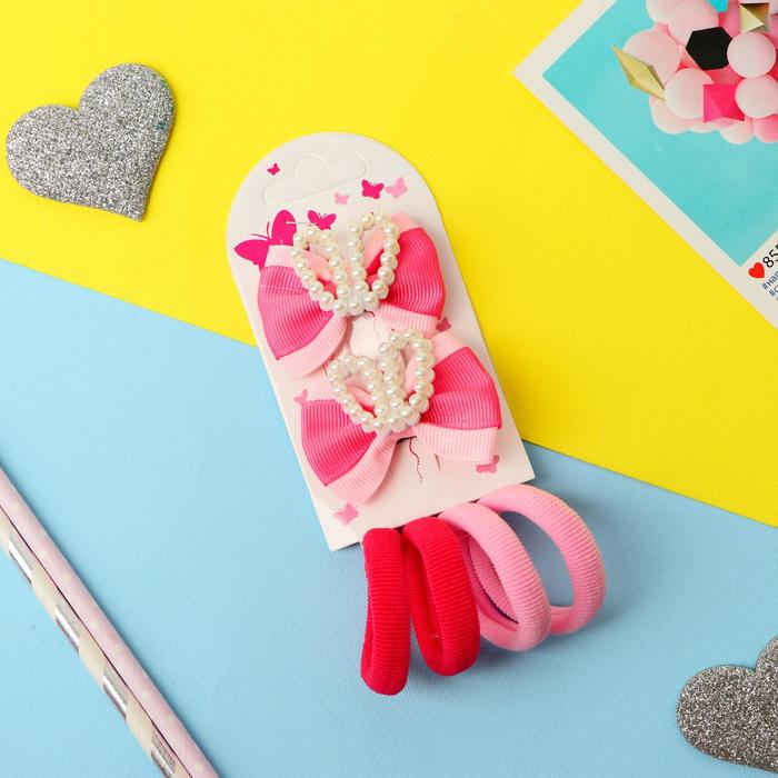 Набор для волос "Мишель" (4 резинки, 2 зажима) ушки, розовый
Набор для волос "Мишель" (4 резинки, 2 зажима) ушки, розовый