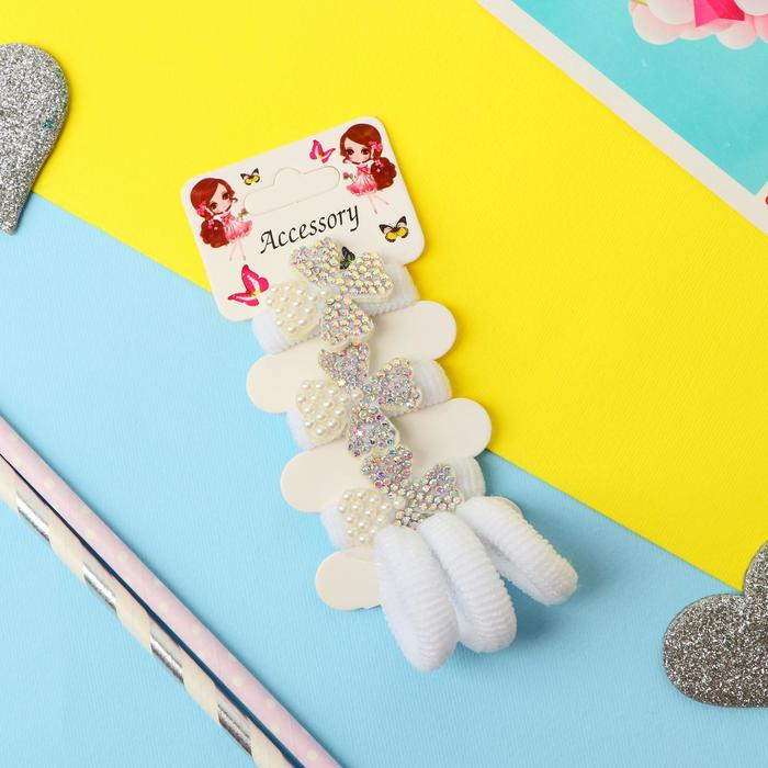 Резинка для волос "Лола" (набор 6 шт) цветочки, белый
Резинка для волос "Лола" (набор 6 шт) цветочки, белый