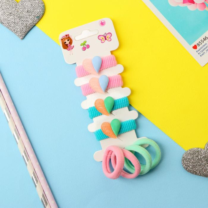 Резинка для волос "Лапочка" (набор 8 шт) сердечки
Резинка для волос "Лапочка" (набор 8 шт) сердечки