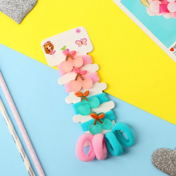 Резинка для волос "Лапочка" (набор 8 шт) вишенки, розово-зелёный
Резинка для волос "Лапочка" (набор 8 шт) вишенки, розово-зелёный