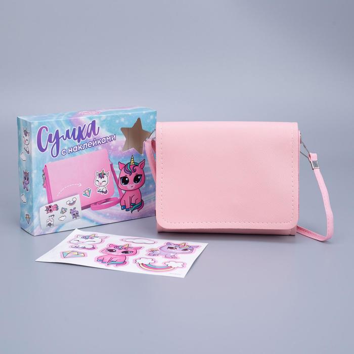 Подарочный набор. Сумка с наклейками «Единорог»
Подарочный набор. Сумка с наклейками «Единорог»