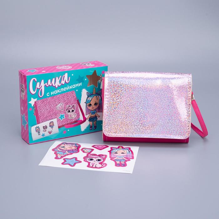 Подарочный набор. Сумка с наклейками «Девочка»
Подарочный набор. Сумка с наклейками «Девочка»