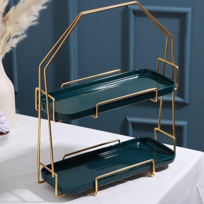 Блюдо 2-х ярусное «Изумруд», 32,5×15×41 см
Блюдо 2-х ярусное «Изумруд», 32,5×15×41 см