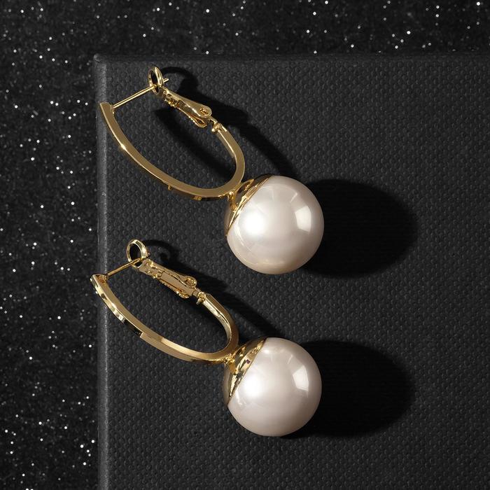 Серьги с жемчугом "Грейс" ветвь, цвет белый в золоте 
Серьги с жемчугом "Грейс" ветвь, цвет белый в золоте