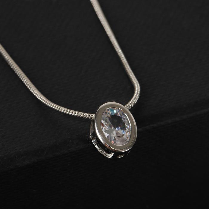 Кулон "Стразинка" овал в огранке, цвет белый в серебре, 40 см
Кулон "Стразинка" овал в огранке, цвет белый в серебре, 40 см