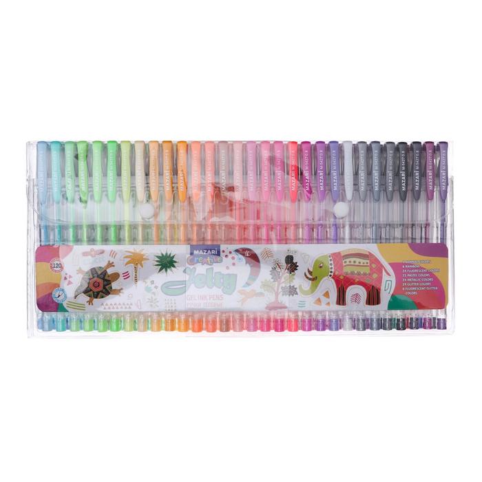 Набор гелевых ручек Mazari Jelty, 120 цветов, 0.5-0.8 мм
Набор гелевых ручек Mazari Jelty, 120 цветов, 0.5-0.8 мм