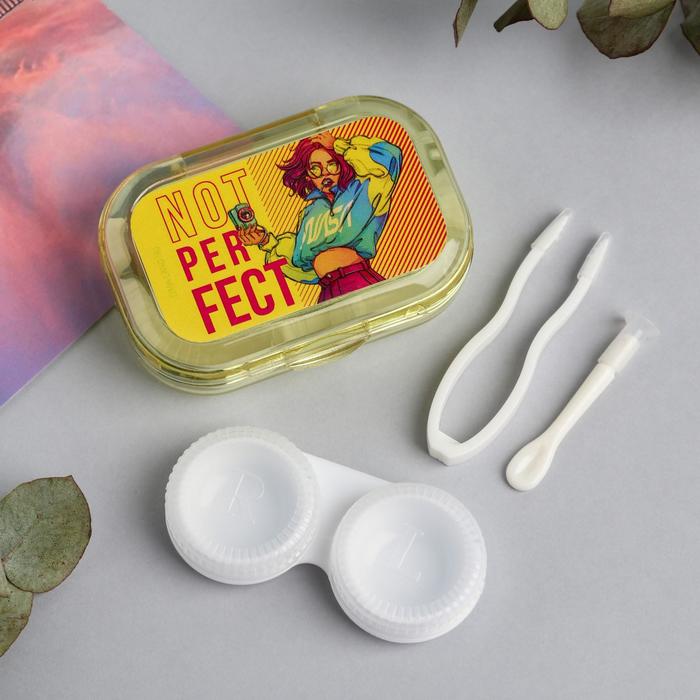 Набор для контактных линз в футляре Not perfect, 3 предмета, 6,5 х 5,5 см
Набор для контактных линз в футляре Not perfect, 3 предмета, 6,5 х 5,5 см