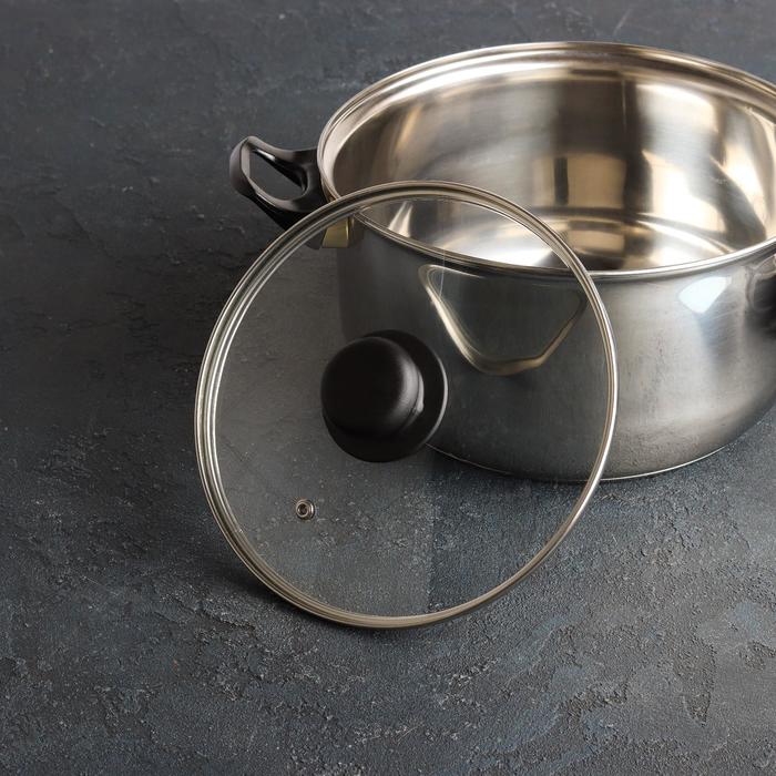 Крышка для сковороды и кастрюли стеклянная, d=20 см, с пластиковой ручкой
Крышка для сковороды и кастрюли стеклянная, d=20 см, с пластиковой ручкой