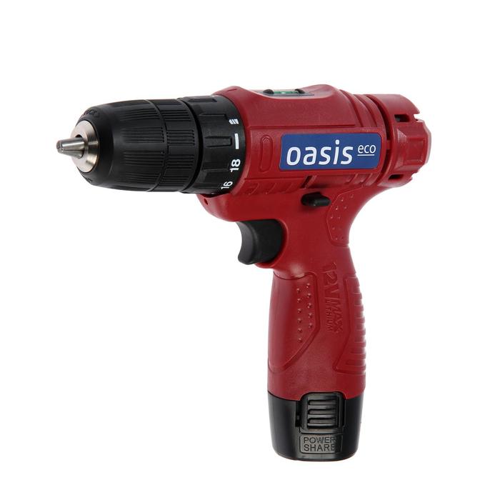 Дрель-шуруповерт Oasis Eco AV-12, 12 В, 1.3 Ач, Li-ion, 350 об/мин, 22 Нм, реверс
Дрель-шуруповерт Oasis Eco AV-12, 12 В, 1.3 Ач, Li-ion, 350 об/мин, 22 Нм, реверс