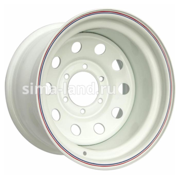 фото Диск штампованный уаз 8x16 5x139.7 et-19 d110 white orw (off road wheels)