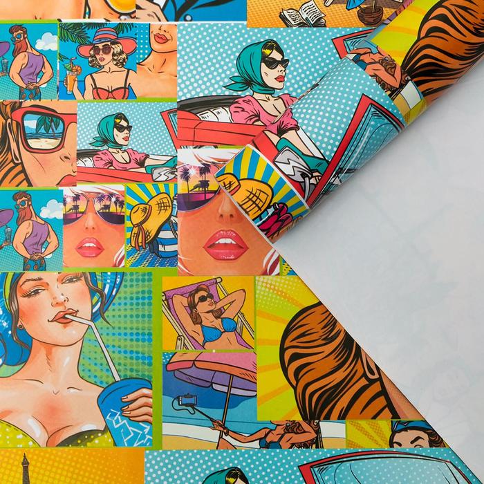 Бумага глянцевая "Pop-art отдых", 0,5 х 0,7 м
Бумага глянцевая "Pop-art отдых", 0,5 х 0,7 м