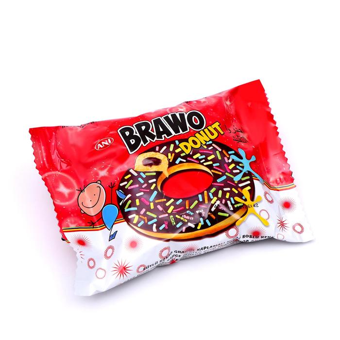 Пончик с начинкой "Brawo Donut" Нонпарель, в шоколадной глазури с кондитерской посыпкой, дис
Пончик с начинкой "Brawo Donut" Нонпарель, в шоколадной глазури с кондитерской посыпкой, дис