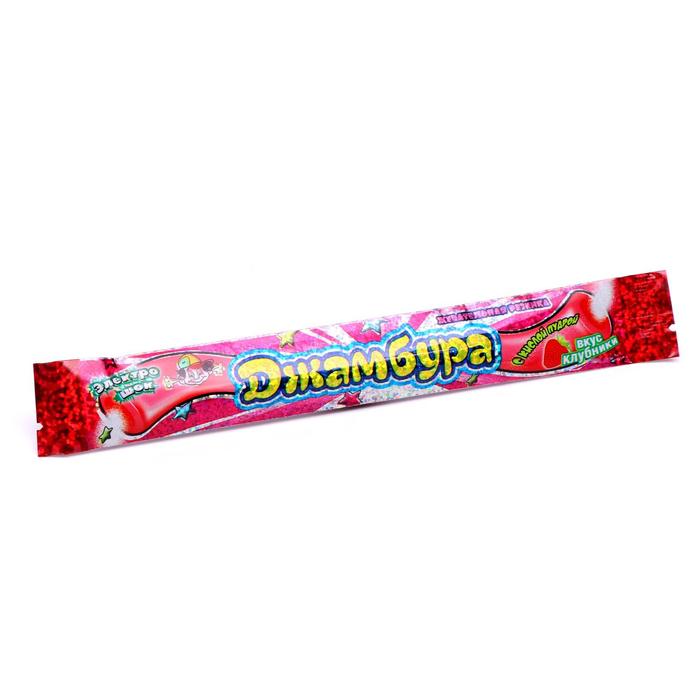 Жевательная резинка «Джамбура электрошок» клубника, с кислой пудрой, 10 г
Жевательная резинка «Джамбура электрошок» клубника, с кислой пудрой, 10 г