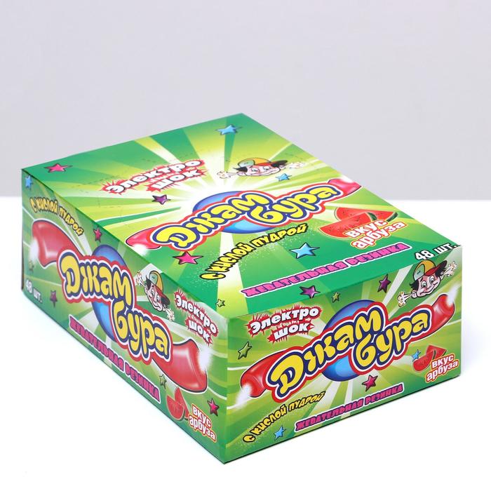 Жевательная резинка «Джамбура электрошок» арбуз с кислой пудрой, 10 г
Жевательная резинка «Джамбура электрошок» арбуз с кислой пудрой, 10 г