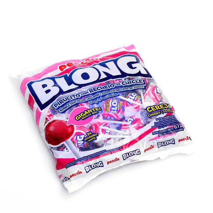 Карамель на палочке Blong cherry с жевательной резинкой, 28 г 
Карамель на палочке Blong cherry с жевательной резинкой, 28 г