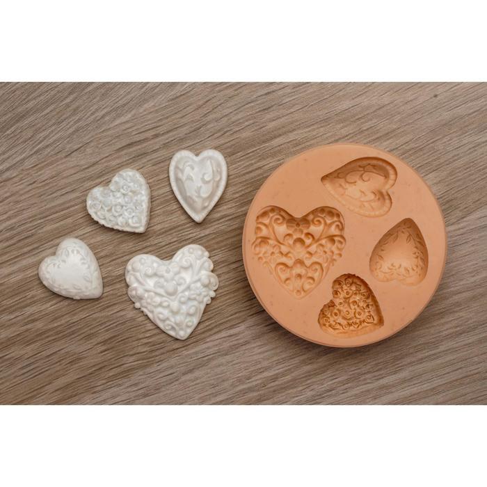 Молд силикон "Сердечки" 2,3 см
Молд силикон "Сердечки" 2,3 см
