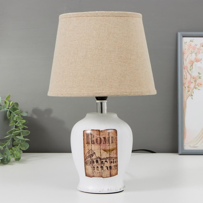 Лампа настольная 16408/1 E14 40Вт бело-серый 20х20х33 см
Лампа настольная 16408/1 E14 40Вт бело-серый 20х20х33 см