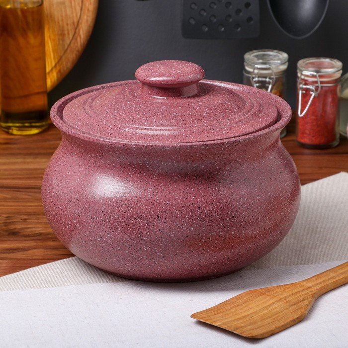 Супник "Гранит", бордовый, красная глина, 3 л
Супник "Гранит", бордовый, красная глина, 3 л