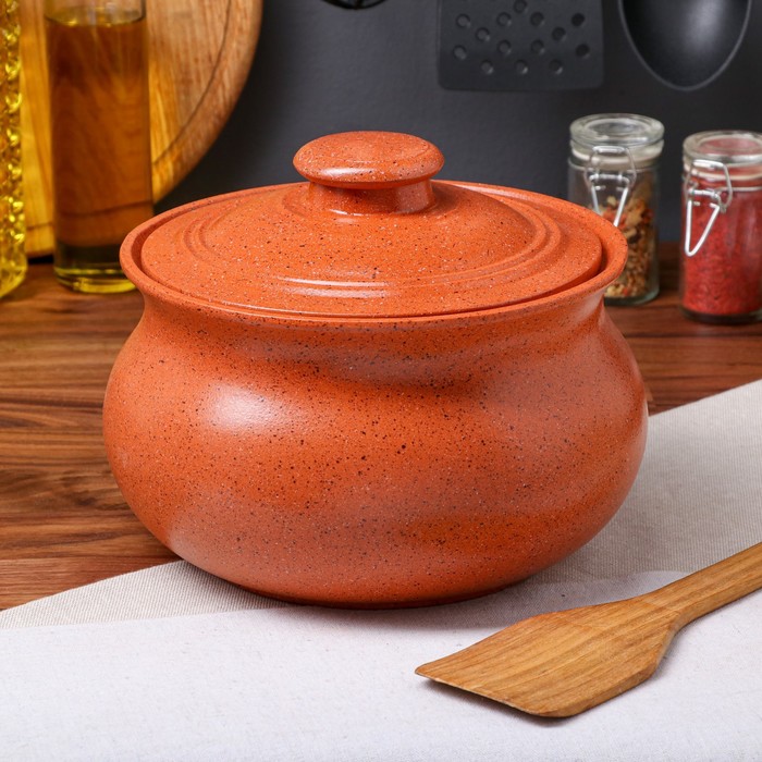 Супник "Гранит", оранжевый, красная глина, 3 л
Супник "Гранит", оранжевый, красная глина, 3 л