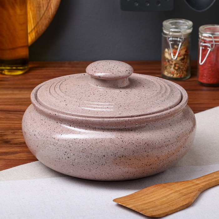 Горшок духовой "Гранит", кремовый, красная глина, 2 л
Горшок духовой "Гранит", кремовый, красная глина, 2 л