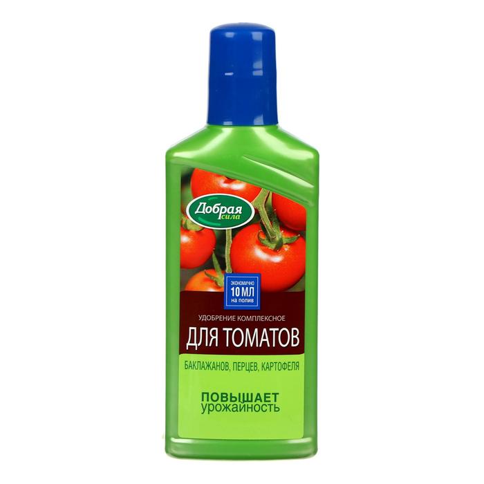 Жидкое органо-минеральное удобрение Добрая сила для томатов, баклажанов, перцев, 250 мл
Жидкое органо-минеральное удобрение Добрая сила для томатов, баклажанов, перцев, 250 мл