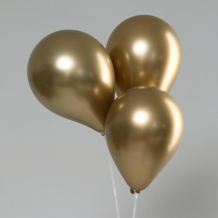Шар латексный хром 12", набор 50 шт., цвет золото
Шар латексный хром 12", набор 50 шт., цвет золото