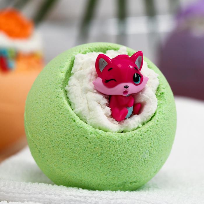 Бомбочка для ванн Bomb Master «Весёлые зверята» зелёная, 130 г
Бомбочка для ванн Bomb Master «Весёлые зверята» зелёная, 130 г