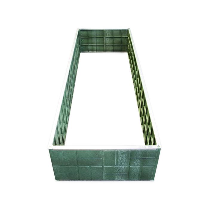 Грядка из песчанополимерной плитки 200х68х34 см, зеленая
Грядка из песчанополимерной плитки 200х68х34 см, зеленая